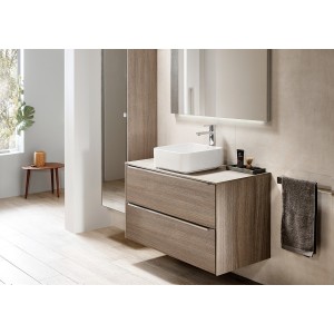 Inspira square vasque à poser en fineceramic sans trop-plein 37x37 beige - ROCA A327532650 