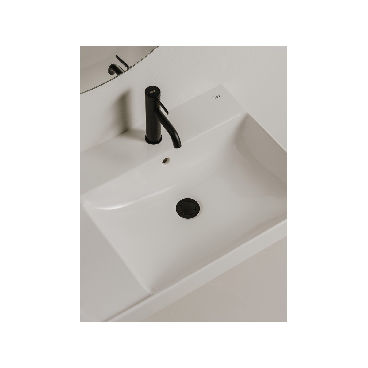 Ona lavabo mural 800x460 h 80 dte blanc brillant - ROCA A327688000 