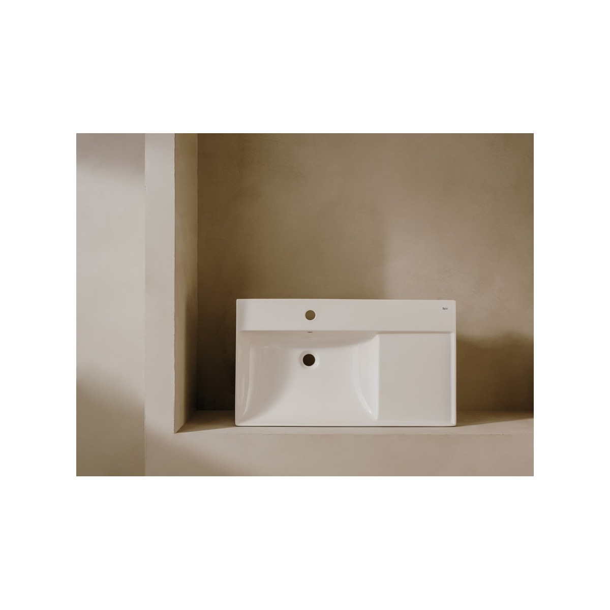Ona lavabo mural 800x460 h 80 gche blanc brillant - ROCA A327689000 