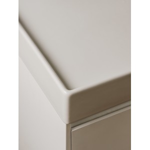 Ona lavabo mural centré avec jeu de fixations 800x460 h 80 blanc brillant - ROCA A32768H000 