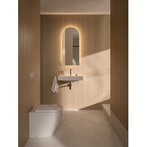 Meridian lavabo mural en fineceramic® blanc brillant 550x460mm - ROCA A327741000 