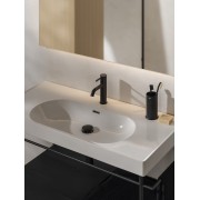 Meridian lavabo mural en fineceramic® noir mat 1000x460mm - ROCA A327746080 