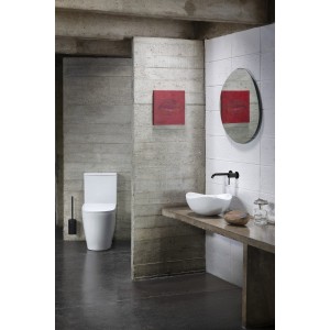 Ohtake vasque à poser en fineceramic sans trop plein ø375 x175 mm blanc mat - ROCA A327A15620 