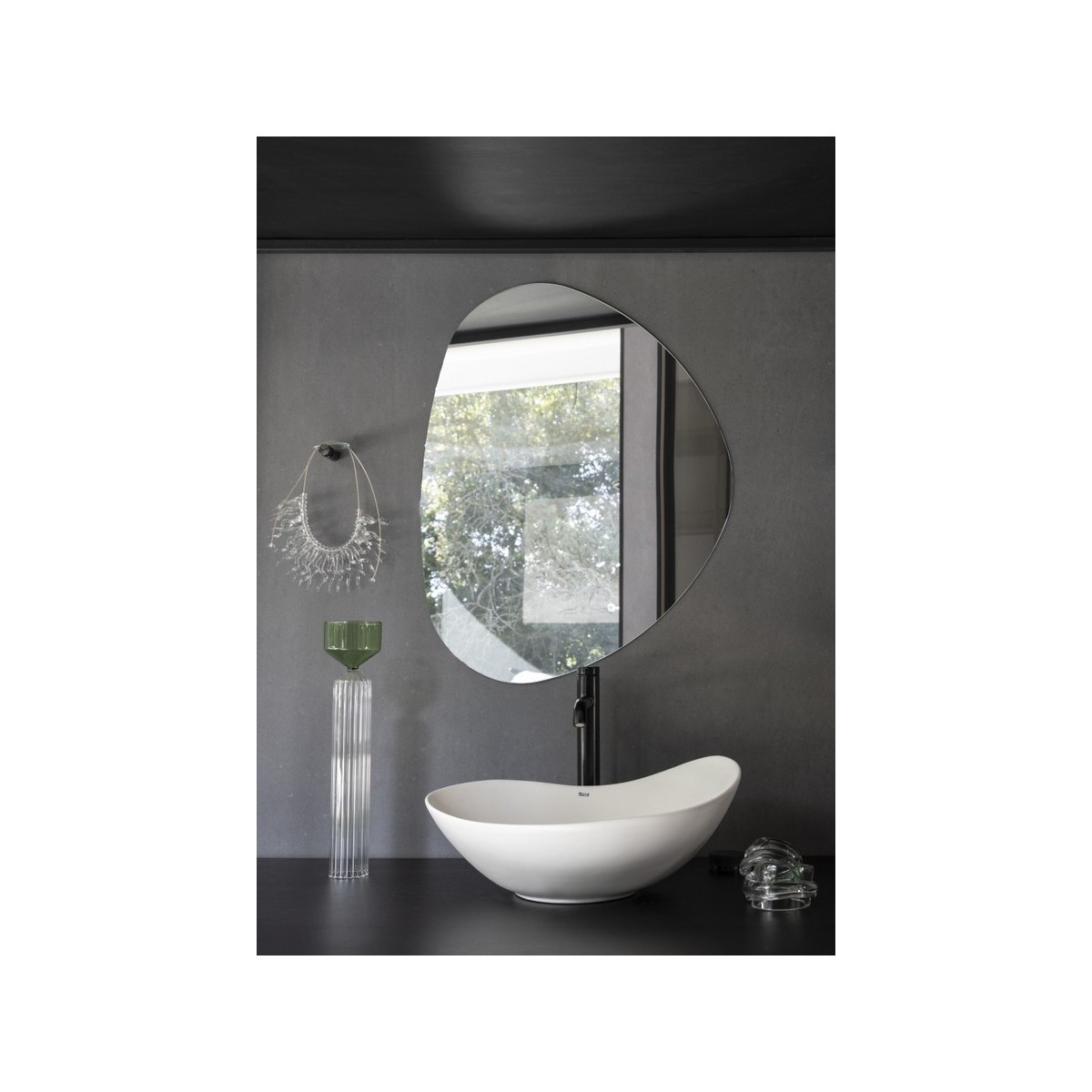 Ohtake vasque à poser en fineceramic 467 x 405 mm blanc brillant - ROCA A327A1N000 