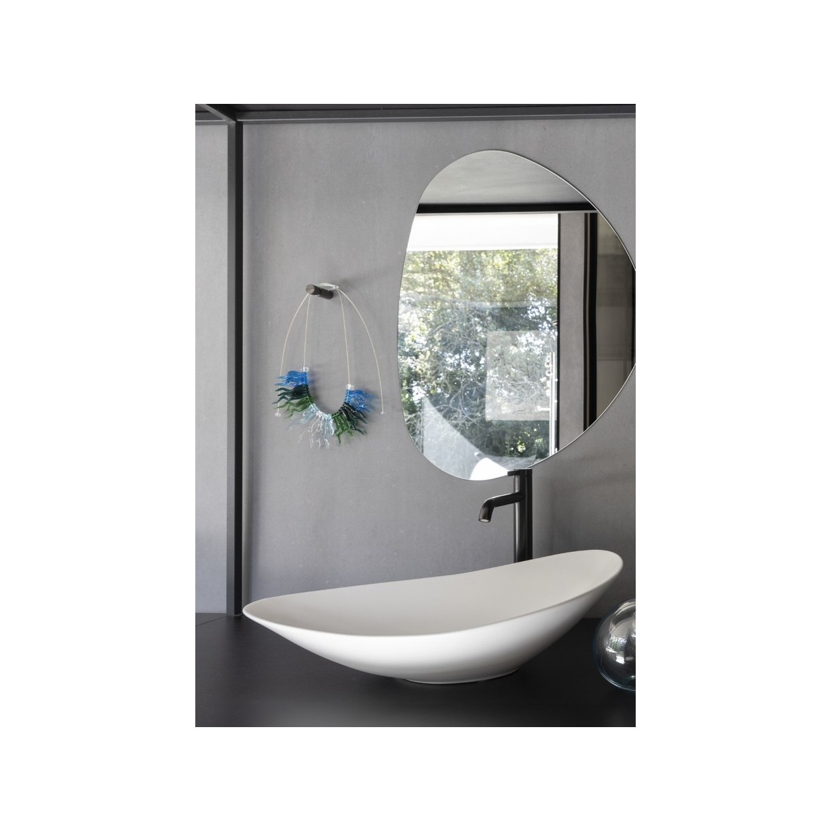 Ohtake vasque à poser en fineceramic 623 x 385 mm blanc brillant - ROCA A327A1P000 