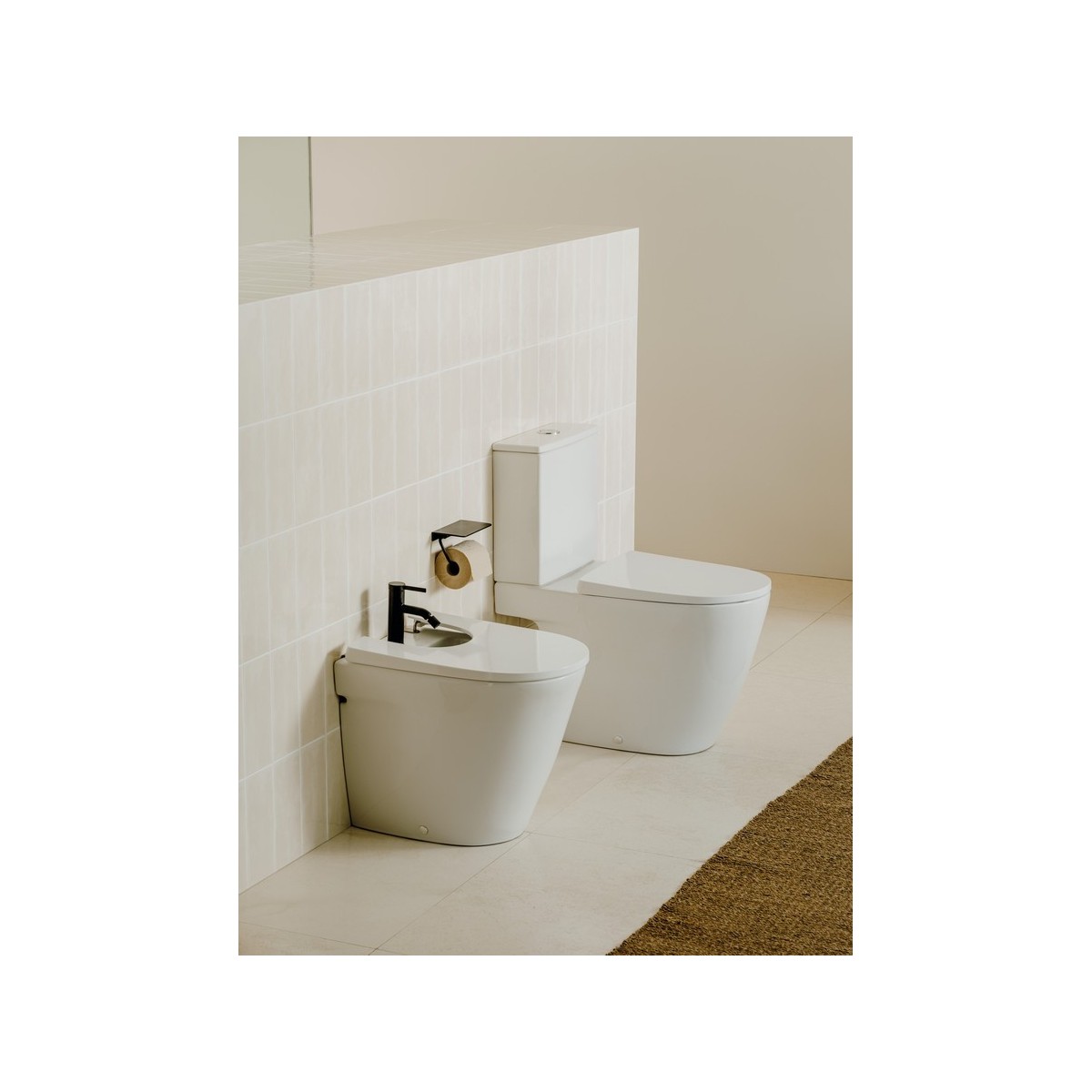 Ona Cuvette Au Sol Rimless Cc Dual 675Mm Blanc Brillant-Roca A342687000 