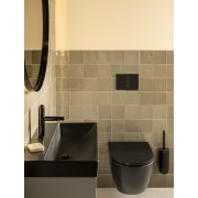 Ona cuvette au sol compacte sans bride adossée au mur 600mm noir mat - ROCA A342688080 