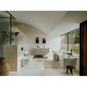 Ona Bidet Suspendu 540 Fixations Cachées Blanc Brillant-Roca A357685000 