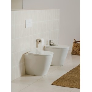 Ona Bidet Au Sol 530 Btw Blanc Brillant-Roca A357687000 