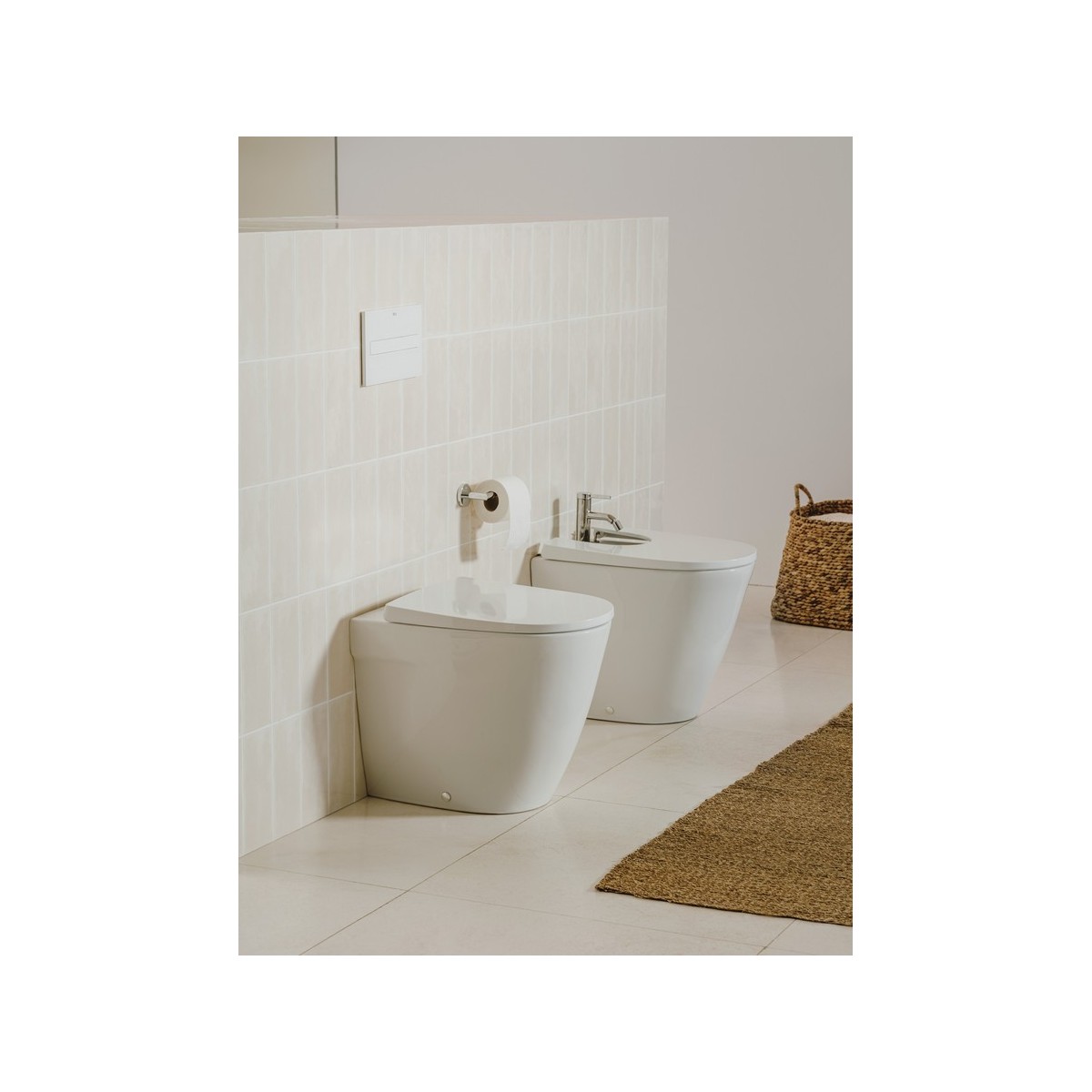 Ona Bidet Au Sol 530 Btw Blanc Mat-Roca A357687620 
