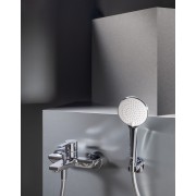 Targa bain-douche mural avec inverseur auto sans flexible ni douchette chromé - ROCA A5A025FC00 
