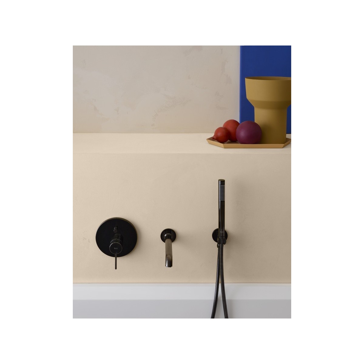 Nu bec mural pour baignoire titanium black - ROCA A5A083FCN0 