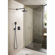 T-500 Mitigeur Thermostatique Bain Douche À Encastrer 2 V Noir Mat - ROCA A5A2K18NB0 