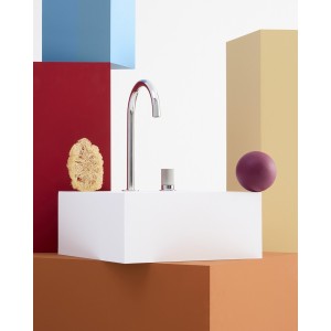 Nu mitigeur lavabo "s" avec vidage automatique poignée fine chromé - ROCA A5A303FC00 