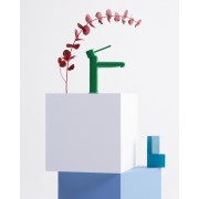 Nu mitigeur lavabo "s" corps lisse poignée fine vert menthe - ROCA A5A323FP20 