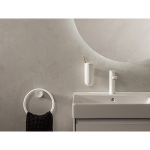 Cala mitigeur lavabo "s" corps lisse cold start blanc mat - ROCA A5A326EB00 
