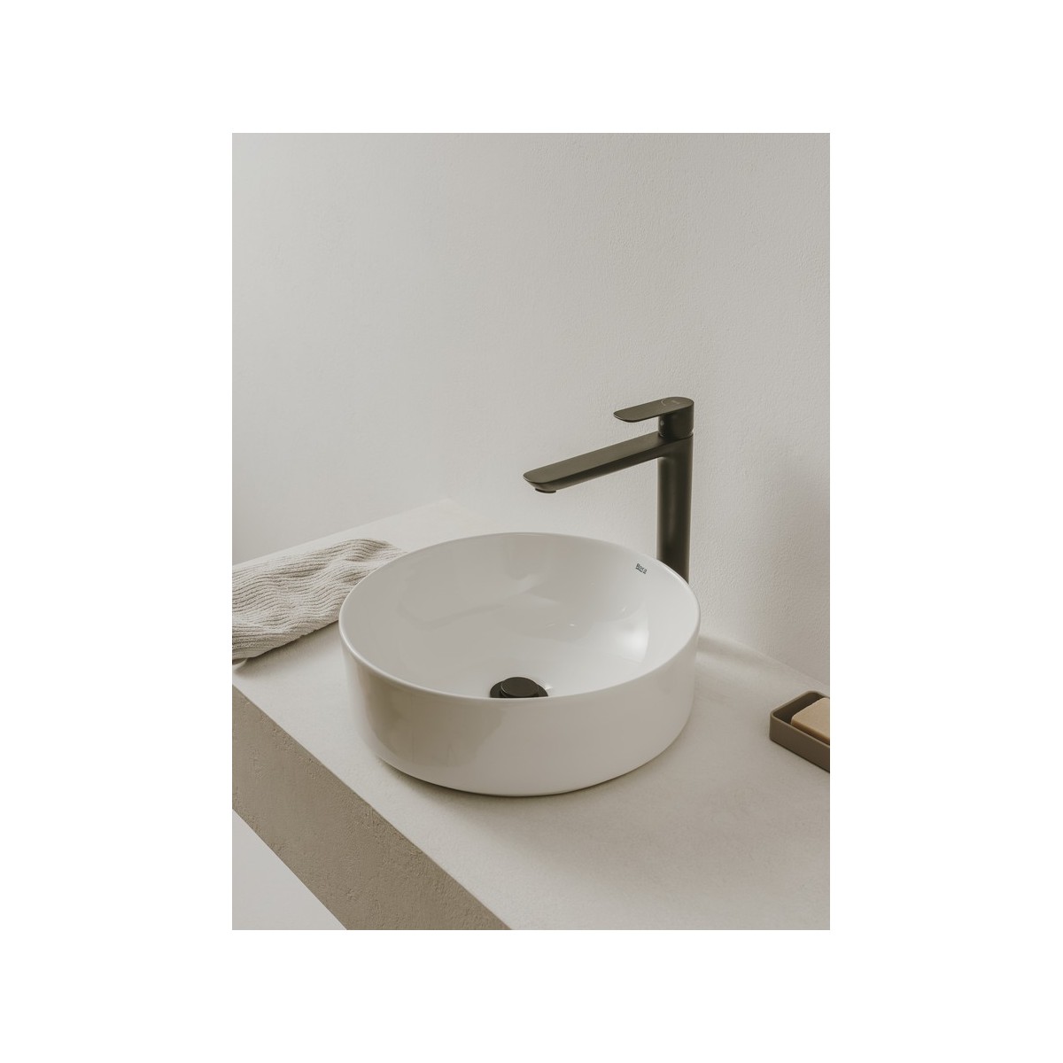 Mitigeur lavabo haut Noir Mat Cala - ROCA A5A346ENB0 