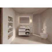 Ona mitigeur de lavabo monotrou à encastrer blanc mat - ROCA A5A359EB00 