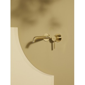 Ona mitigeur de lavabo monotrou à encastrer pvd or brossé - ROCA A5A359EVA0 