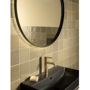 Ona mitigeur de lavabo monotrou corps lisse avec vidage clic-clac pvd or brossé - ROCA A5A3A9EVA0 