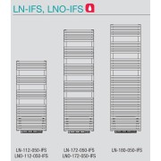 Sèche-serviette soufflant ACOVA - CALA + AIR eau chaude 1973W (973W+1000W) LN-180-050-IFS