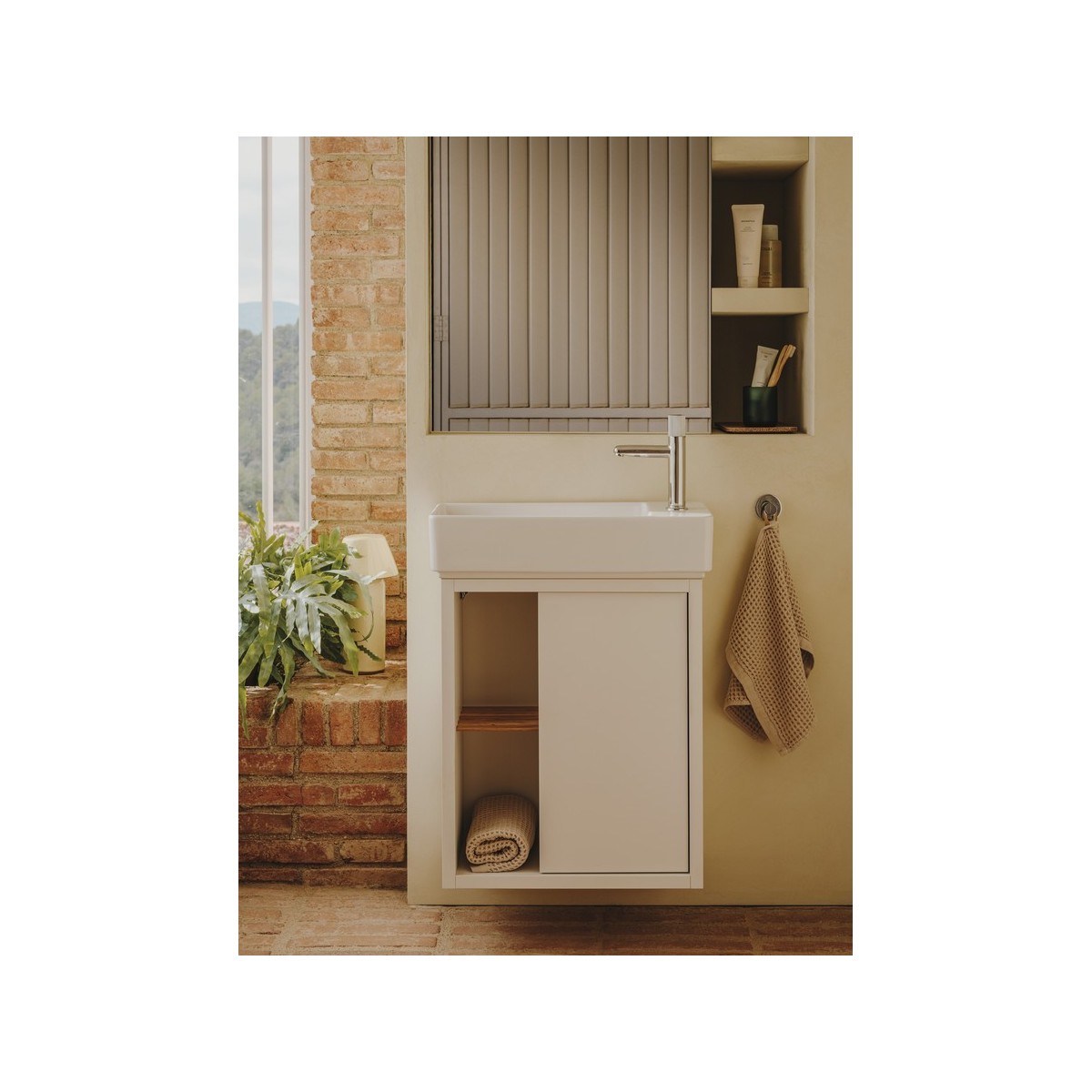 Nu mitigeur lavabo "s" corps lisse poignée cannelée chromé - ROCA A5A3B3FC00 