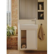 Nu mitigeur lavabo "s" corps lisse poignée cannelée chromé - ROCA A5A3B3FC00 