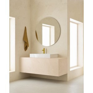 Nu mitigeur lav "s" corps lisse avec flexibles poignée cannelée jaune miel - ROCA A5A3B3FP10 