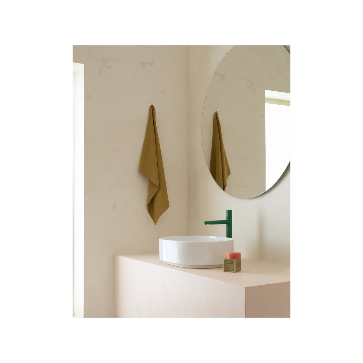 Nu mit lavabo "xl" corps lisse poignée cannelée vert menthe - ROCA A5A3C3FP20 