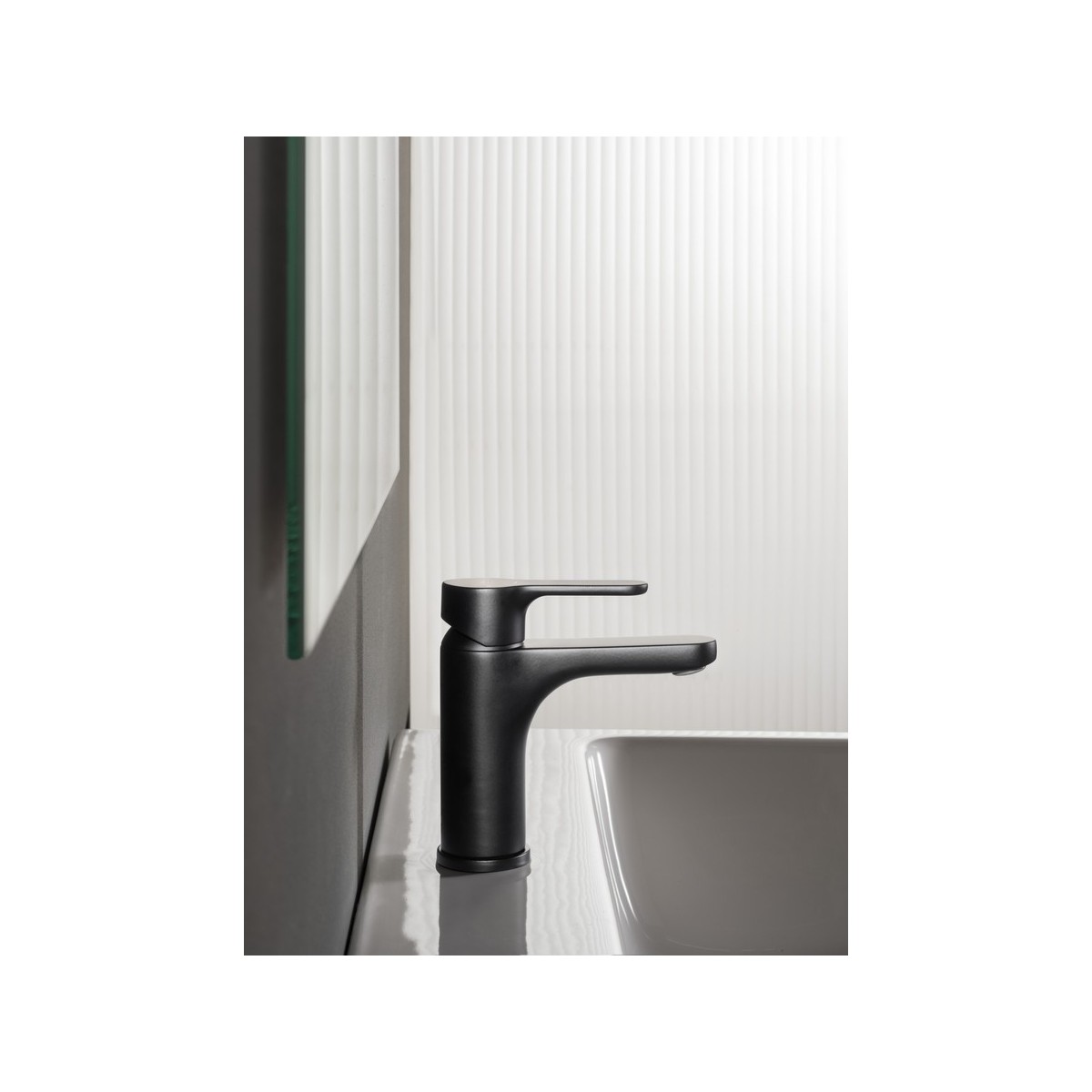 L20 mit lavabo s corps lisse cold start noir mat - ROCA A5A3K09NB0 