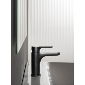 L20 mit lavabo s corps lisse cold start noir mat - ROCA A5A3K09NB0 