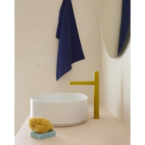 Nu mitigeur lavabo "xl" corps lisse poignée dôme jaune miel - ROCA A5A3X3FP10 