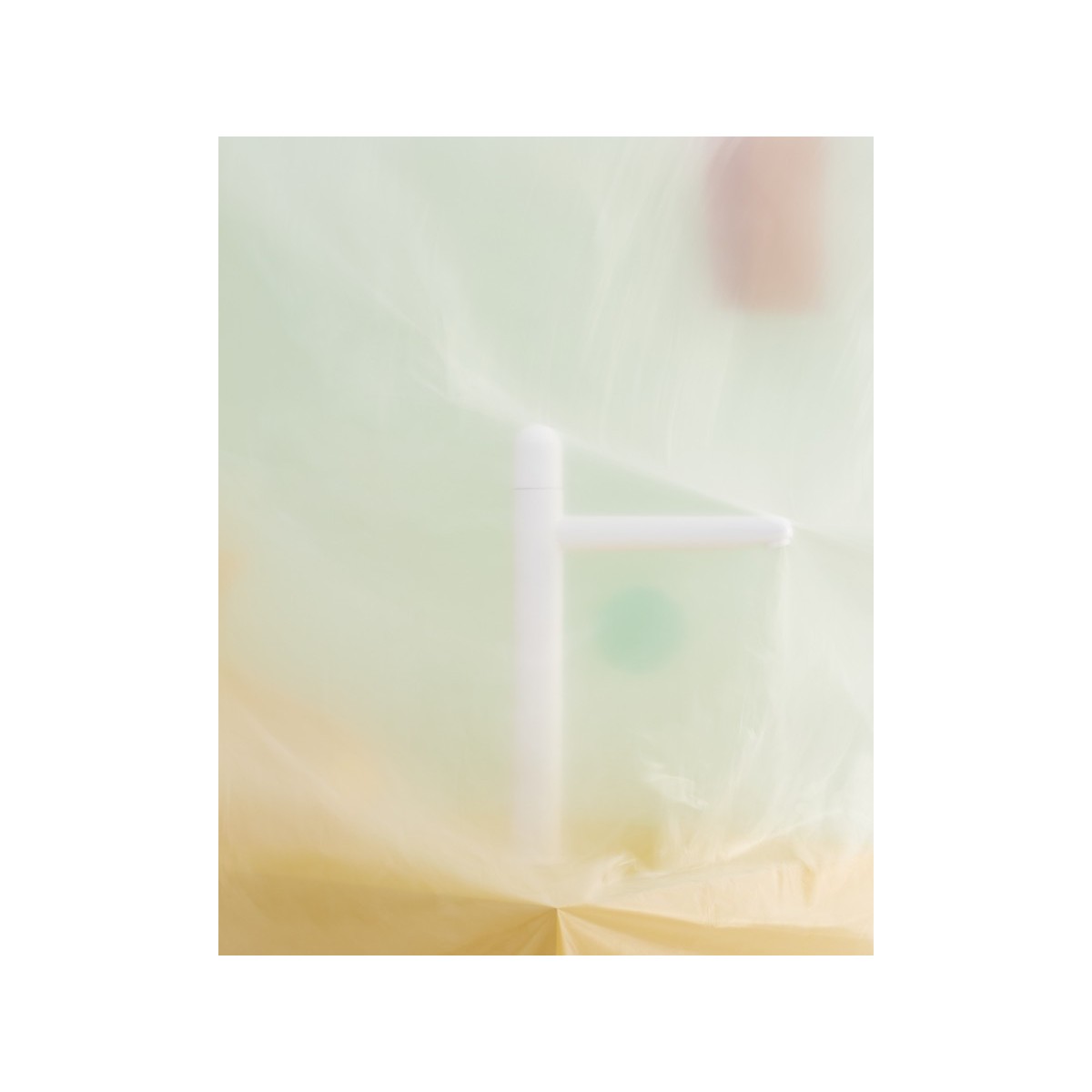 Nu mitigeur lavabo "xl" corps lisse avec flexibles poignée dôme blanc brillant - ROCA A5A3X3FP30 