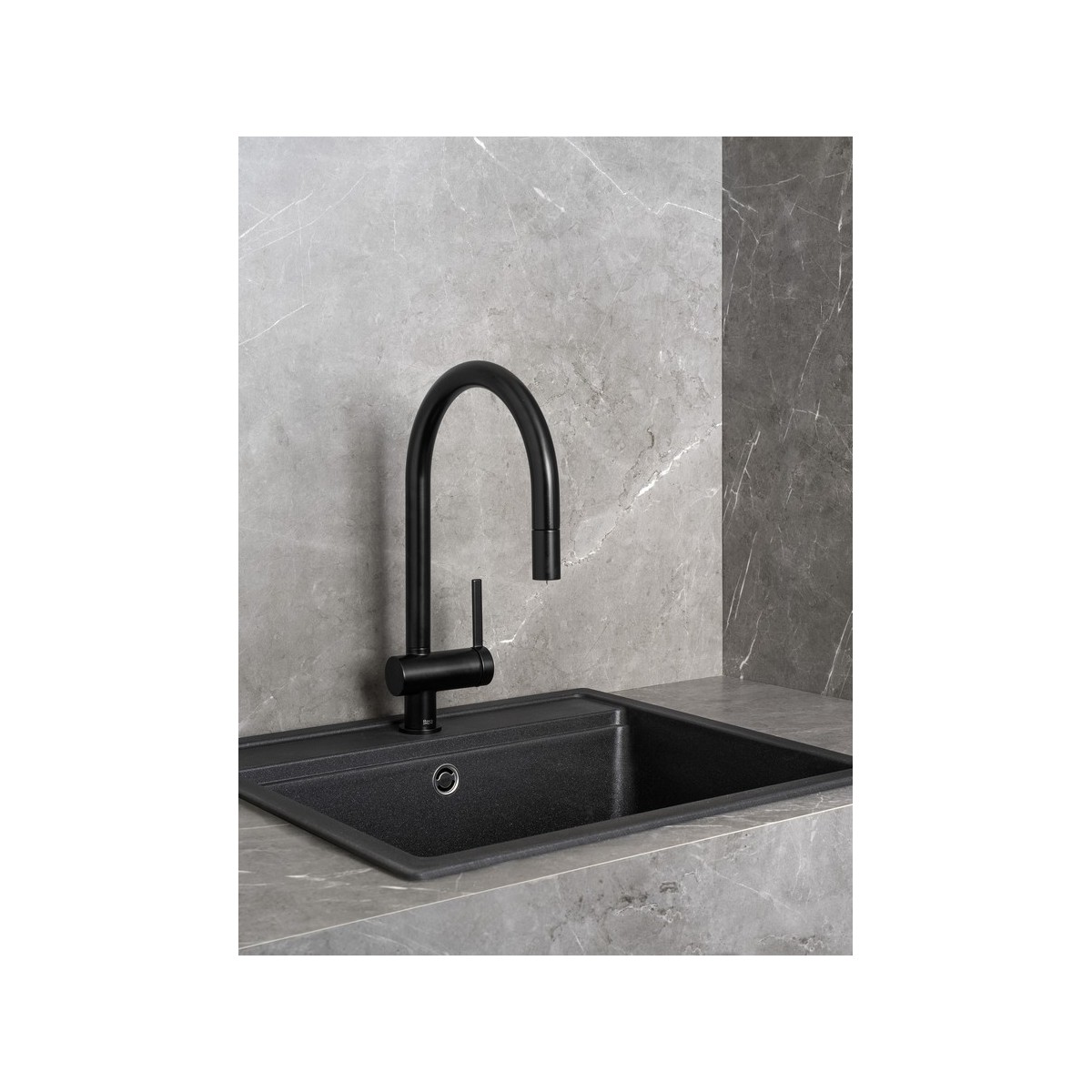 Ona Mit Évier Bec Tube Mobile Incurvé Douchette Extr Chromé-Roca A5A811Fc00 