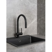 Ona Mit Évier Bec Tube Mobile Incurvé Douchette Extr Chromé-Roca A5A811Fc00 