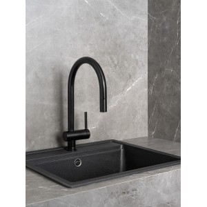 Ona Mit Évier Bec Tube Mobile Incurvé Douchette Extr Chromé-Roca A5A811Fc00 