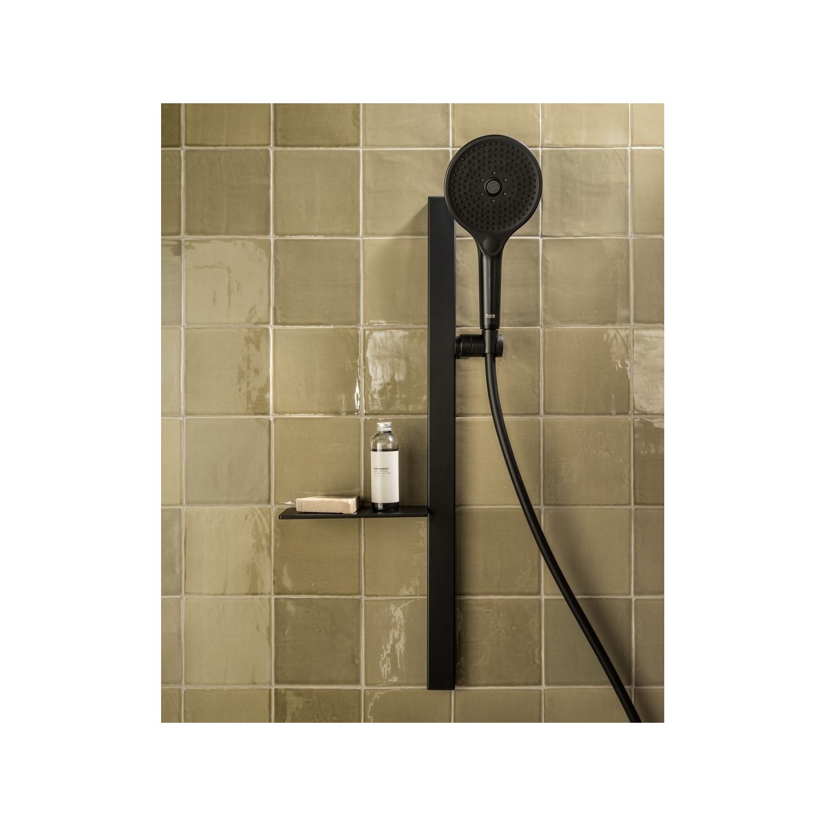 Plenum round 130/3 douchette ø 130 mm avec 3 fonctions 8 l/min noir mat - ROCA A5B8114NB0 