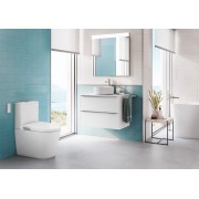 Toilette lavante IN WASH au sol RIMLESS blanc INSPIRA - ROCA A80306L001 