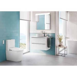 Toilette lavante IN WASH au sol RIMLESS blanc INSPIRA - ROCA A80306L001 