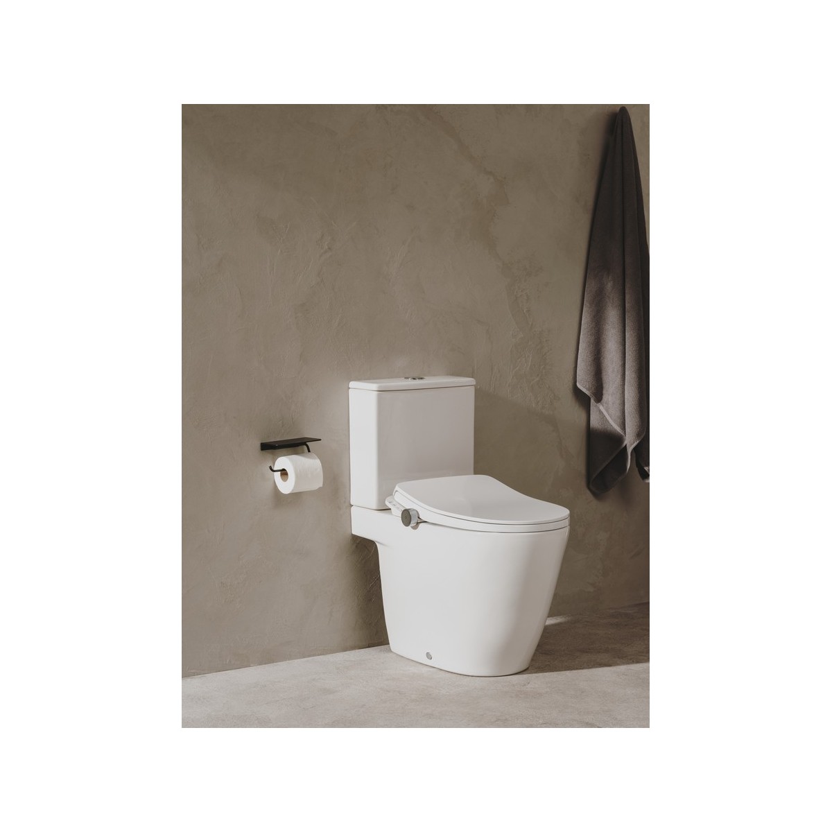 In-wash ona au sol rimless avec réservoir (3/4,5 l) abattant frein de chute - ROCA A803151S01 
