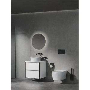 Tempo Porte-Balayette Mural Titanium Black Brossé-Roca A817036Nm0 