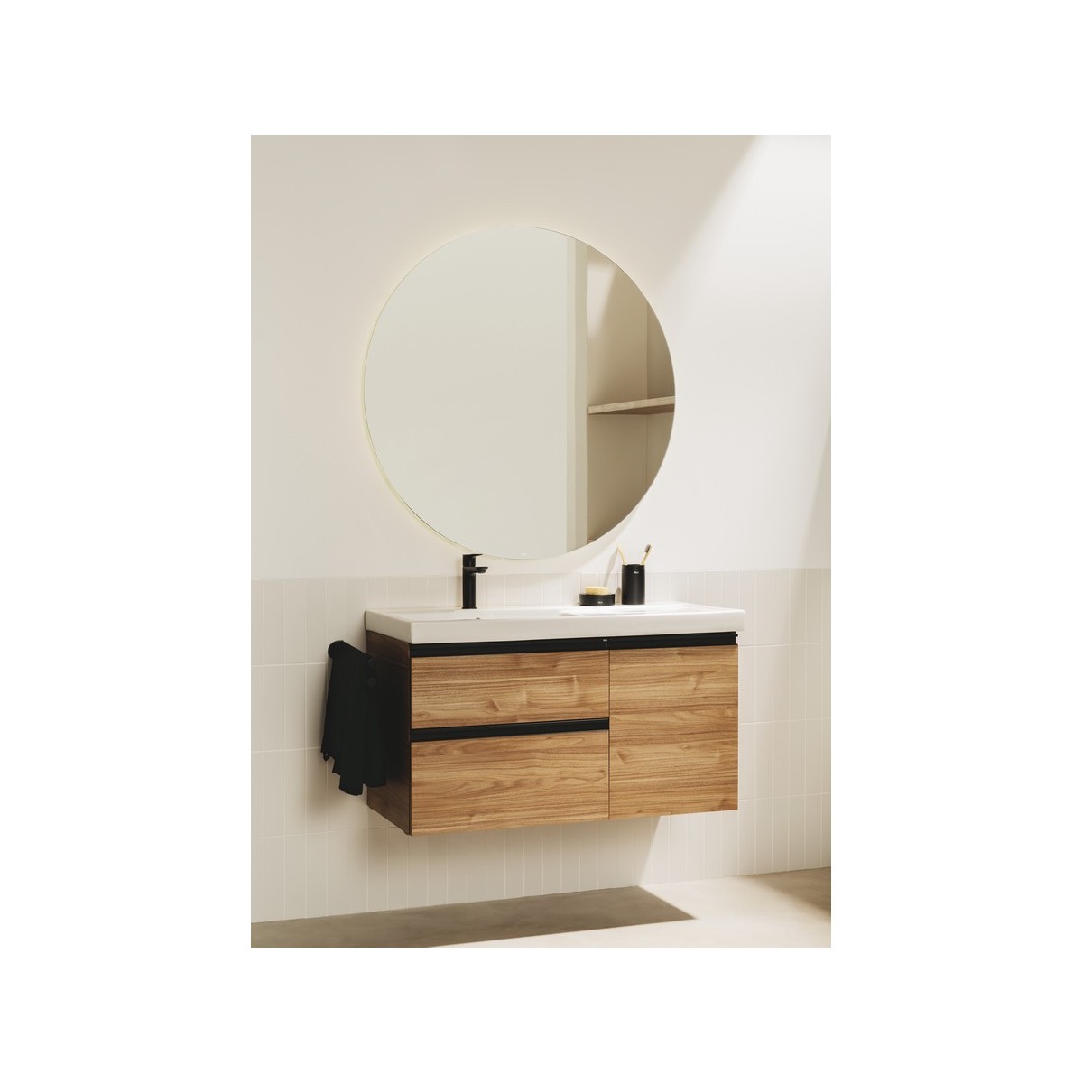 Hotel'S Round Porte-Serviettes Double Rotatif 400Mm Noir Mat-Roca A817578C40 