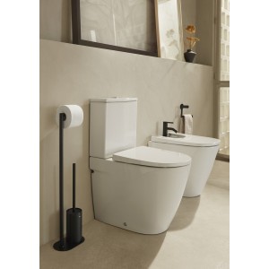 Hotel'S Round Porte-Balayette Et Porte-Papier Noir Mat-Roca A817588C40 