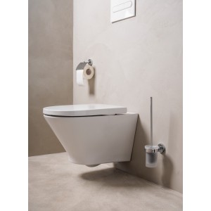 Compas  Porte-Papier Rouleau Avec Couvercle Chromé - ROCA A817677C00 
