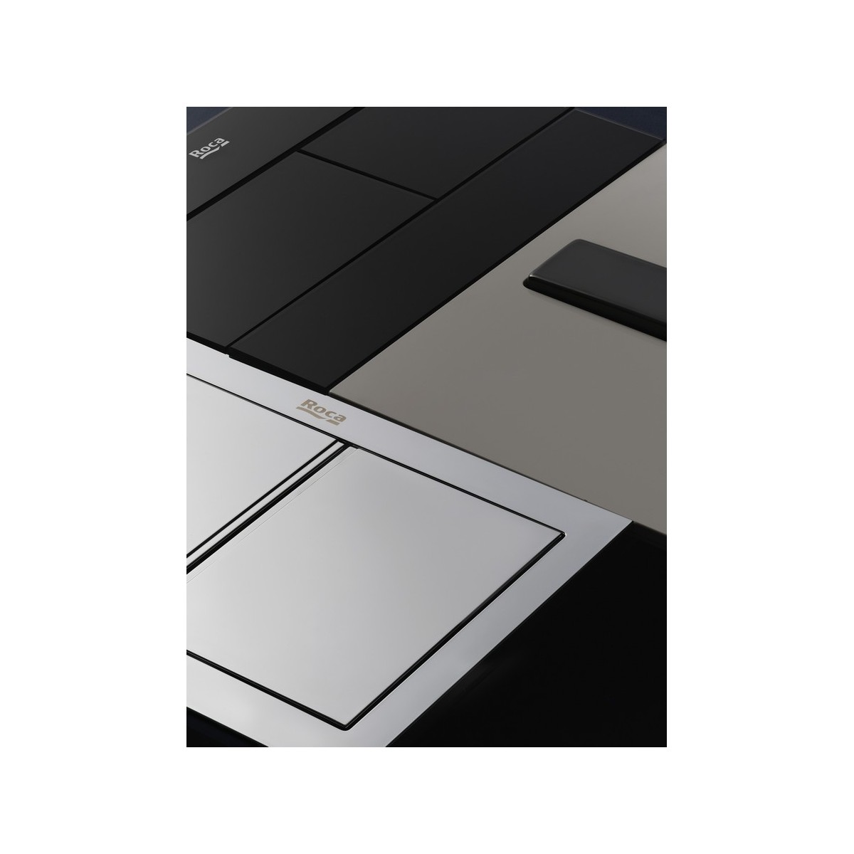 Ps4 panneau frontal pour combiner avec boutons ps4 dual verre anthracite brillan - ROCA A8905213AA 