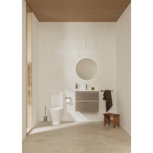 The gap unik meuble 2 tiroirs + lavabo slim 600mm city oak - ROCA A851495402 