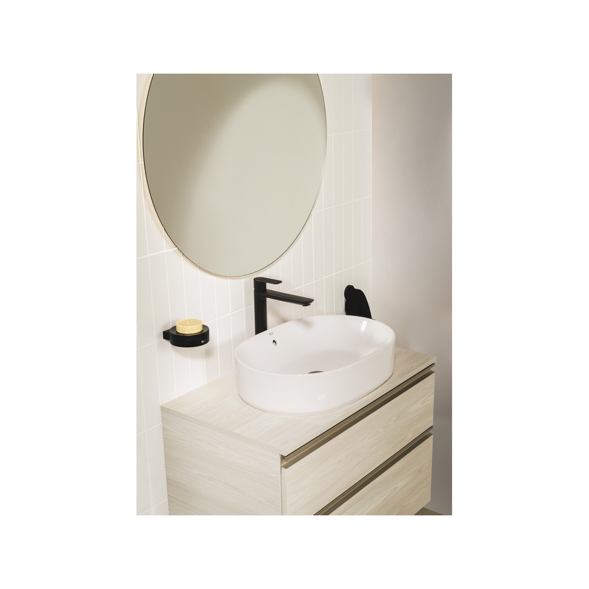 The gap meuble 2 tiroirs pour vasque à poser 600mm city oak - ROCA A851500402 