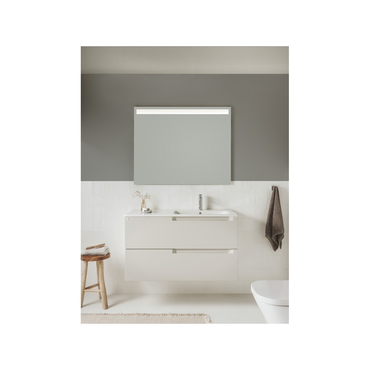 Aleyda Unik 2 Tiroirs Lavabo À Droite 1000 Mm Noir Mat - ROCA A851818523 