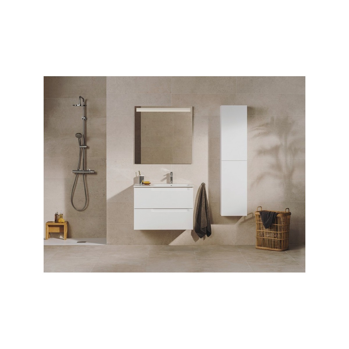 Aleyda Pack 2 Tiroirs Lavabo À Droite 800 Mm Noir Mat - ROCA A851835523 