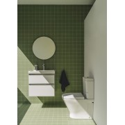 The gap pack 2t lavabo mural (unik+miroir) 600mm city oak/poignées nickel mat - ROCA A851974402 